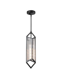Quintiesse Lampa wisząca Cairo 1 źródło światła Miejski brąz Elstead Lighting QN-CAIRO-1P-UBZ-CR