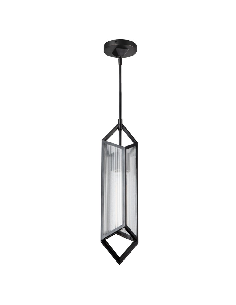Quintiesse Lampa wisząca Cairo 1 źródło światła Miejski brąz Elstead Lighting QN-CAIRO-1P-UBZ-CR