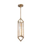 Quintiesse Lampa wisząca Cairo 1 źródło światła Vintage mosiądz Elstead Lighting QN-CAIRO-1P-VBS-CR