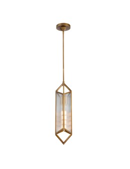 Quintiesse Lampa wisząca Cairo 1 źródło światła Vintage mosiądz Elstead Lighting QN-CAIRO-1P-VBS-CR - produkt 2