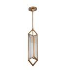 Quintiesse Lampa wisząca Cairo 1 źródło światła Vintage mosiądz Elstead Lighting QN-CAIRO-1P-VBS-CR