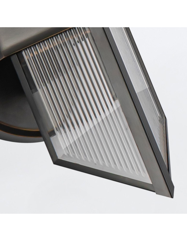 Quintiesse Kinkiet Cairo 1 źródło światła Miejski brąz Elstead Lighting QN-CAIRO-1WB-UBZ-CR
