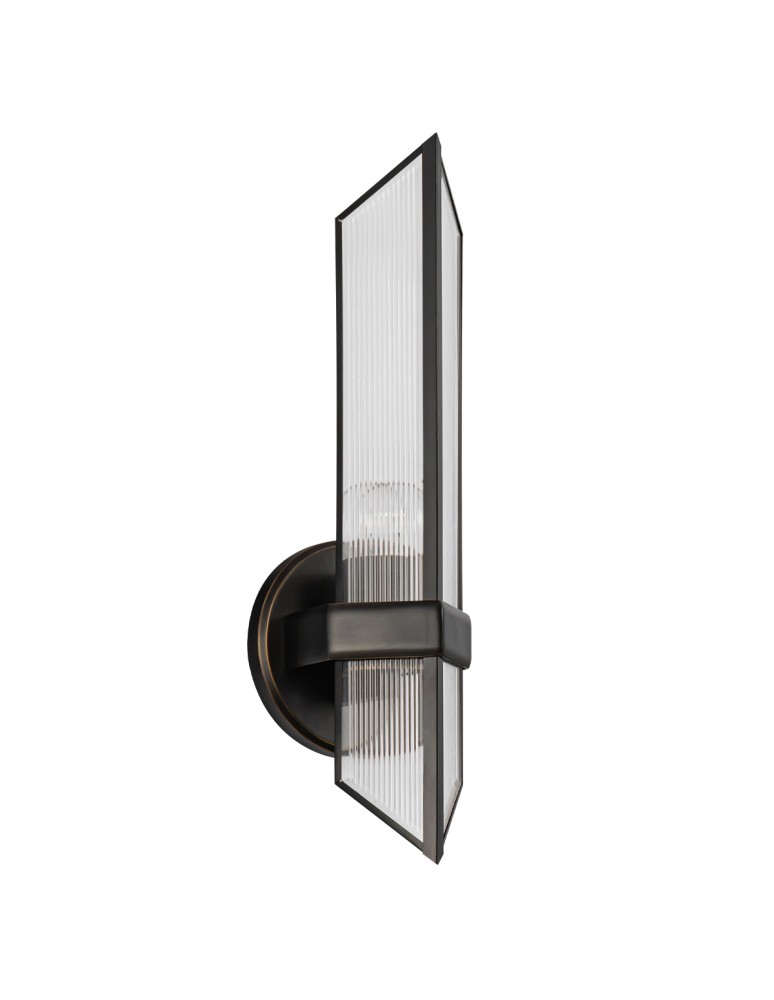 Quintiesse Kinkiet Cairo 1 źródło światła Miejski brąz Elstead Lighting QN-CAIRO-1WB-UBZ-CR