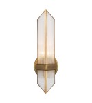 Quintiesse Kinkiet Cairo 1 źródło światła Vintage mosiądz Elstead Lighting QN-CAIRO-1WB-VBS-CR