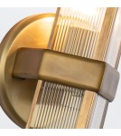 Quintiesse Kinkiet Cairo 1 źródło światła Vintage mosiądz Elstead Lighting QN-CAIRO-1WB-VBS-CR