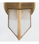 Quintiesse Kinkiet Cairo 1 źródło światła Vintage mosiądz Elstead Lighting QN-CAIRO-1WB-VBS-CR