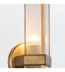Quintiesse Kinkiet Cairo 1 źródło światła Vintage mosiądz Elstead Lighting QN-CAIRO-1WB-VBS-CR