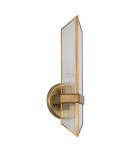 Quintiesse Kinkiet Cairo 1 źródło światła Vintage mosiądz Elstead Lighting QN-CAIRO-1WB-VBS-CR