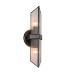 Quintiesse Kinkiet Cairo 2 źródła światła Miejski brąz Elstead Lighting QN-CAIRO-2WB-UBZ-CR