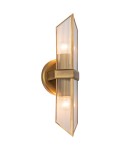 Quintiesse Kinkiet Cairo 2 źródła światła Vintage mosiądz Elstead Lighting QN-CAIRO-2WB-VBS-CR