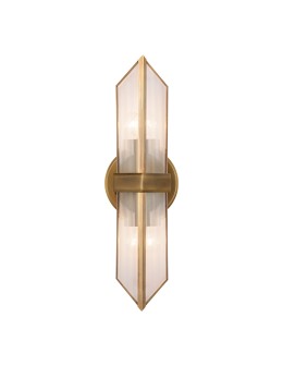 Quintiesse Kinkiet Cairo 2 źródła światła Vintage mosiądz Elstead Lighting QN-CAIRO-2WB-VBS-CR - produkt 2