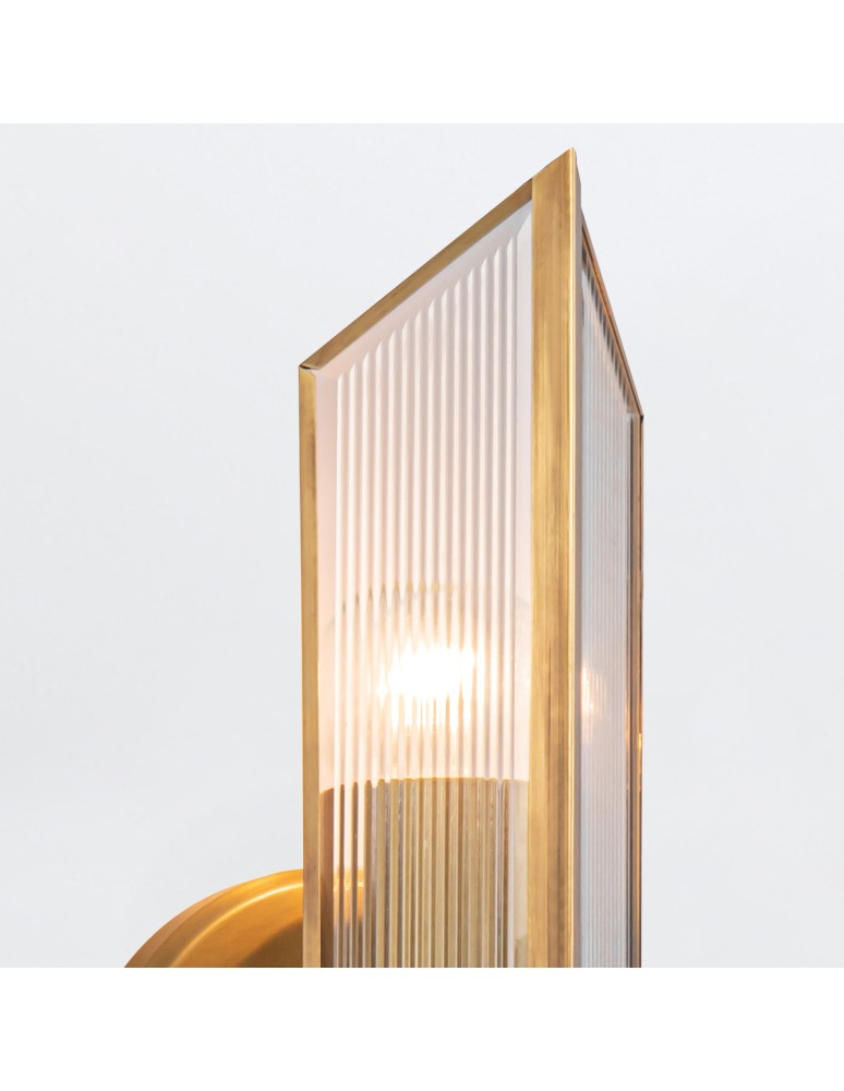 Quintiesse Kinkiet Cairo 2 źródła światła Vintage mosiądz Elstead Lighting QN-CAIRO-2WB-VBS-CR