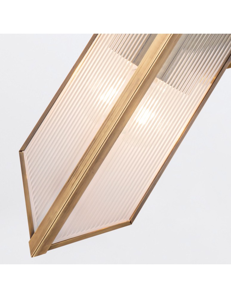 Quintiesse Kinkiet Cairo 2 źródła światła Vintage mosiądz Elstead Lighting QN-CAIRO-2WB-VBS-CR