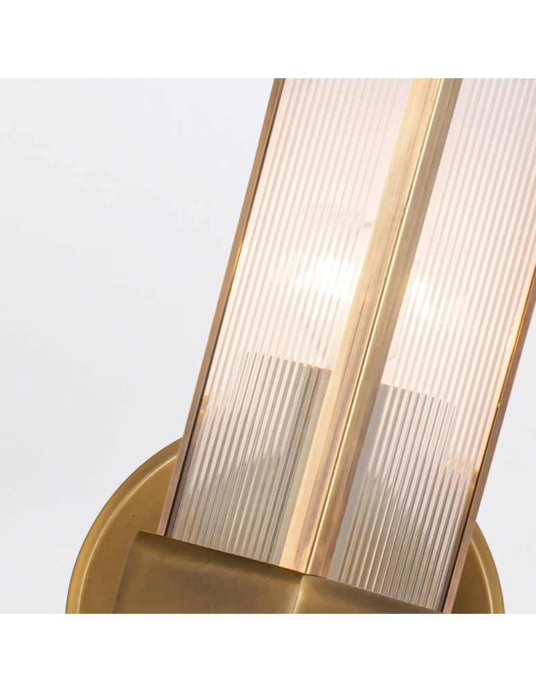 Quintiesse Kinkiet Cairo 2 źródła światła Vintage mosiądz Elstead Lighting QN-CAIRO-2WB-VBS-CR