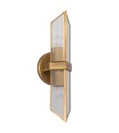 Quintiesse Kinkiet Cairo 2 źródła światła Vintage mosiądz Elstead Lighting QN-CAIRO-2WB-VBS-CR