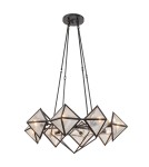 Quintiesse Żyrandol Cairo 8 źródeł światła Miejski brąz Elstead Lighting QN-CAIRO8-UBZ-CR