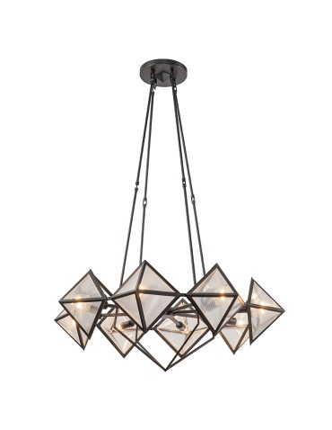 Quintiesse Żyrandol Cairo 8 źródeł światła Miejski brąz Elstead Lighting QN-CAIRO8-UBZ-CR