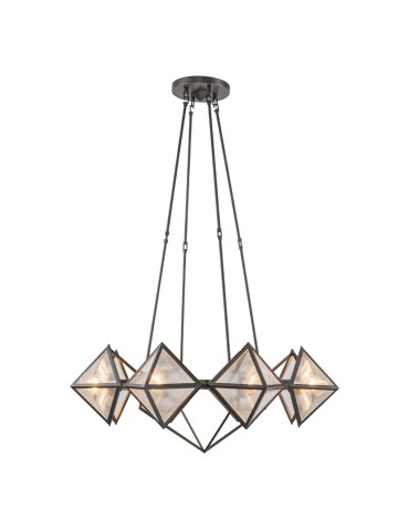 Quintiesse Żyrandol Cairo 8 źródeł światła Miejski brąz Elstead Lighting QN-CAIRO8-UBZ-CR - product 2
