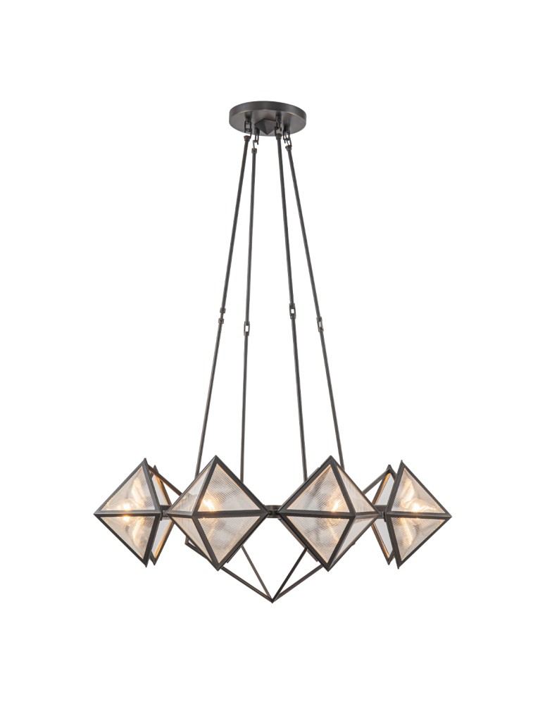 Quintiesse Żyrandol Cairo 8 źródeł światła Miejski brąz Elstead Lighting QN-CAIRO8-UBZ-CR