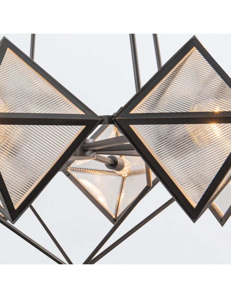 Quintiesse Żyrandol Cairo 8 źródeł światła Miejski brąz Elstead Lighting QN-CAIRO8-UBZ-CR