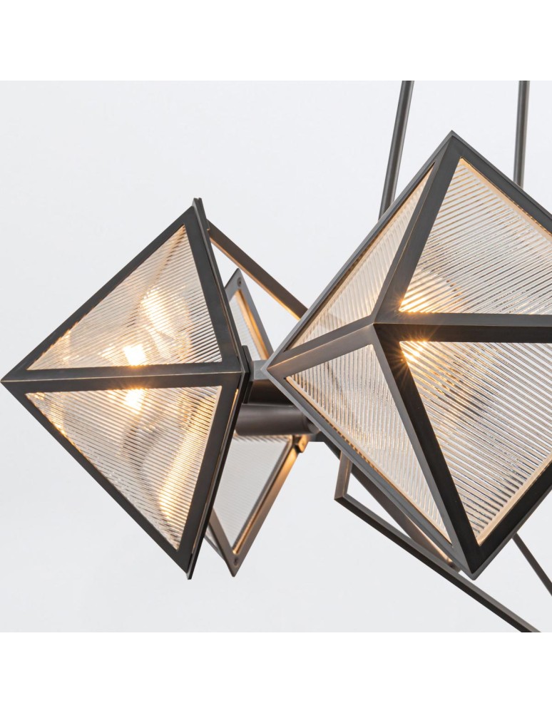 Quintiesse Żyrandol Cairo 8 źródeł światła Miejski brąz Elstead Lighting QN-CAIRO8-UBZ-CR