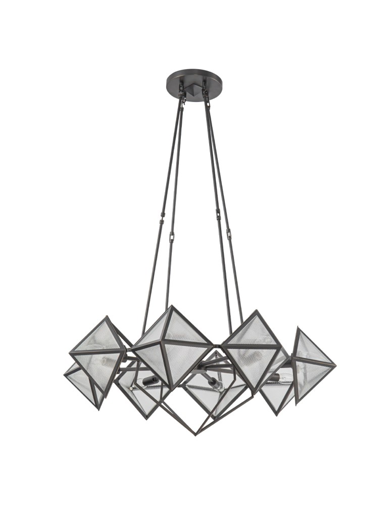 Quintiesse Żyrandol Cairo 8 źródeł światła Miejski brąz Elstead Lighting QN-CAIRO8-UBZ-CR