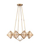 Quintiesse Żyrandol Cairo 8 źródeł światła Vintage mosiądz Elstead Lighting QN-CAIRO8-VBS-CR