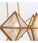 Quintiesse Żyrandol Cairo 8 źródeł światła Vintage mosiądz Elstead Lighting QN-CAIRO8-VBS-CR