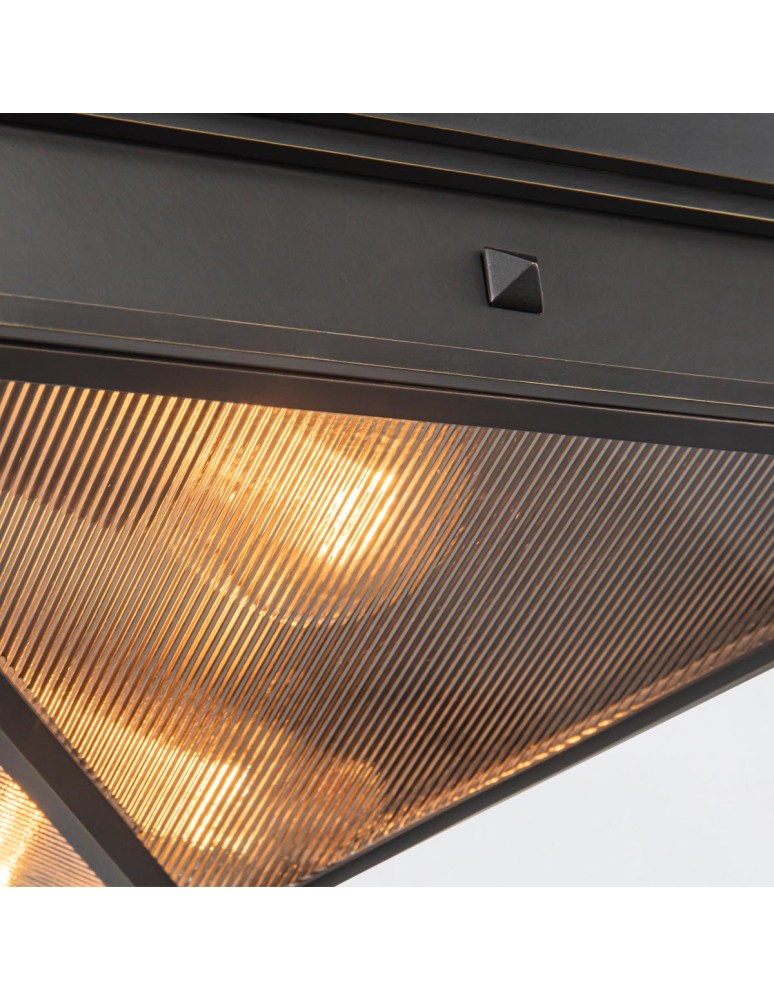 Quintiesse Plafon Cairo 2 źródła światła Miejski brąz Elstead Lighting QN-CAIRO-F-M-UBZ-CR