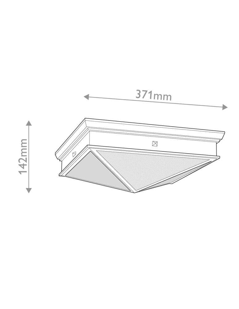 Quintiesse Plafon Cairo 2 źródła światła Miejski brąz Elstead Lighting QN-CAIRO-F-M-UBZ-CR