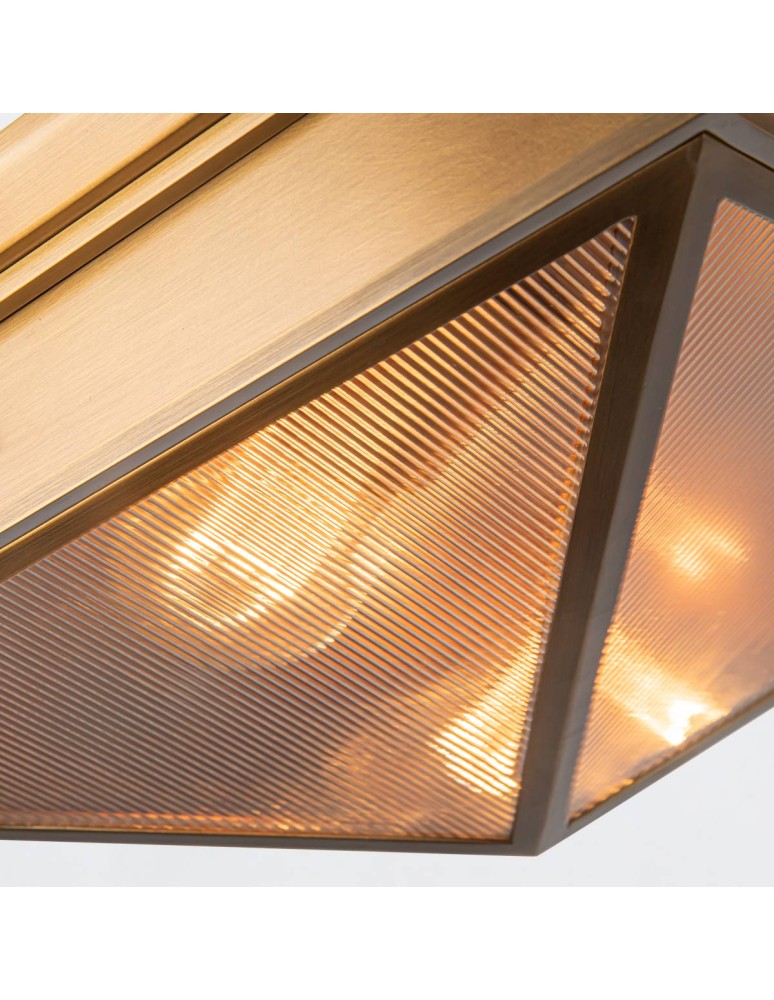 Quintiesse Plafon Cairo 2 źródła światła Vintage mosiądz Elstead Lighting QN-CAIRO-F-M-VBS-CR