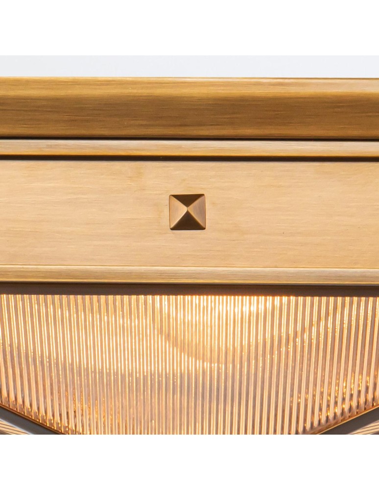 Quintiesse Plafon Cairo 2 źródła światła Vintage mosiądz Elstead Lighting QN-CAIRO-F-M-VBS-CR