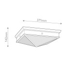 Quintiesse Plafon Cairo 2 źródła światła Vintage mosiądz Elstead Lighting QN-CAIRO-F-M-VBS-CR