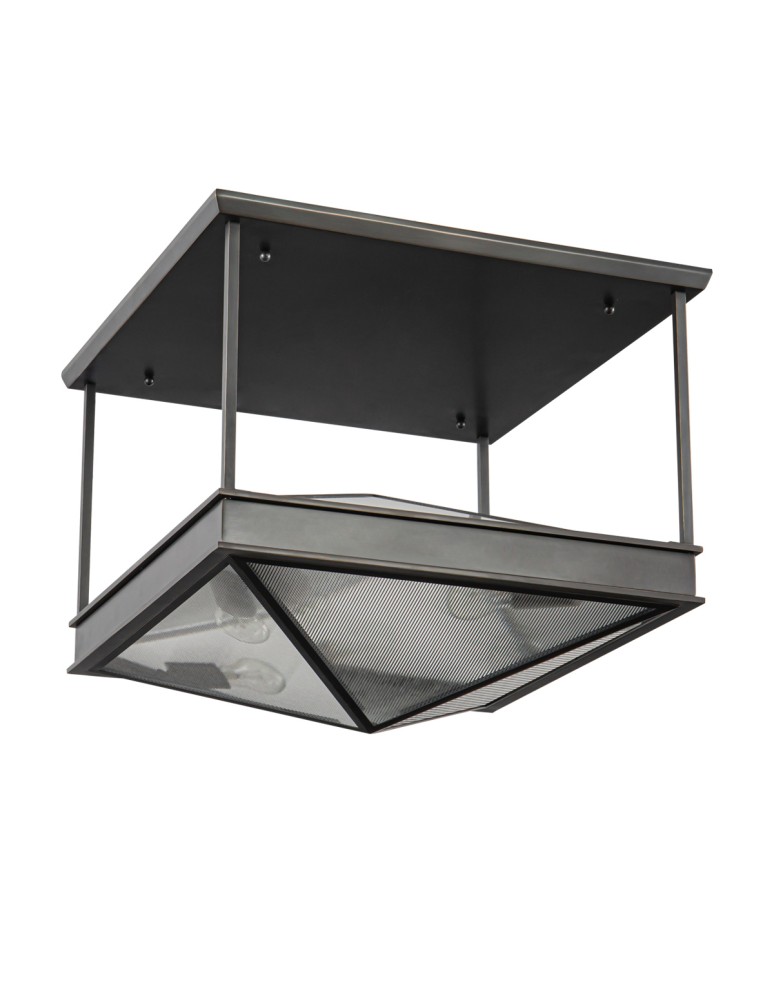 Quintiesse Półplafon Cairo 4 źródła światła Miejski brąz Elstead Lighting QN-CAIRO-SF-UBZ-CR