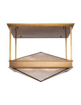 Quintiesse Półplafon Cairo 4 źródła światła Vintage mosiądz Elstead Lighting QN-CAIRO-SF-VBS-CR - produkt 2