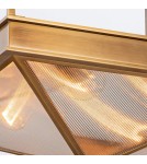 Quintiesse Półplafon Cairo 4 źródła światła Vintage mosiądz Elstead Lighting QN-CAIRO-SF-VBS-CR