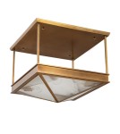 Quintiesse Półplafon Cairo 4 źródła światła Vintage mosiądz Elstead Lighting QN-CAIRO-SF-VBS-CR