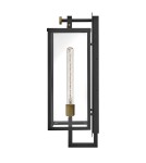 Quintiesse Duża latarnia naścienna Catalina 1 źródło światła Czarny, oksydowany brąz Zewnętrzna IP44 Elstead Lighting Q
