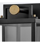 Quintiesse Duża latarnia naścienna Catalina 1 źródło światła Czarny, oksydowany brąz Zewnętrzna IP44 Elstead Lighting Q