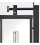Quintiesse Duża latarnia naścienna Catalina 1 źródło światła Czarny, oksydowany brąz Zewnętrzna IP44 Elstead Lighting Q