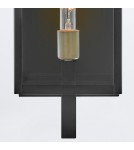 Quintiesse Duża latarnia naścienna Catalina 1 źródło światła Czarny, oksydowany brąz Zewnętrzna IP44 Elstead Lighting Q