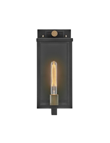 Quintiesse Średnia latarnia naścienna Catalina 1 źródło światła Czarny, oksydowany brąz Zewnętrzna IP44 Elstead Lightin - product 2