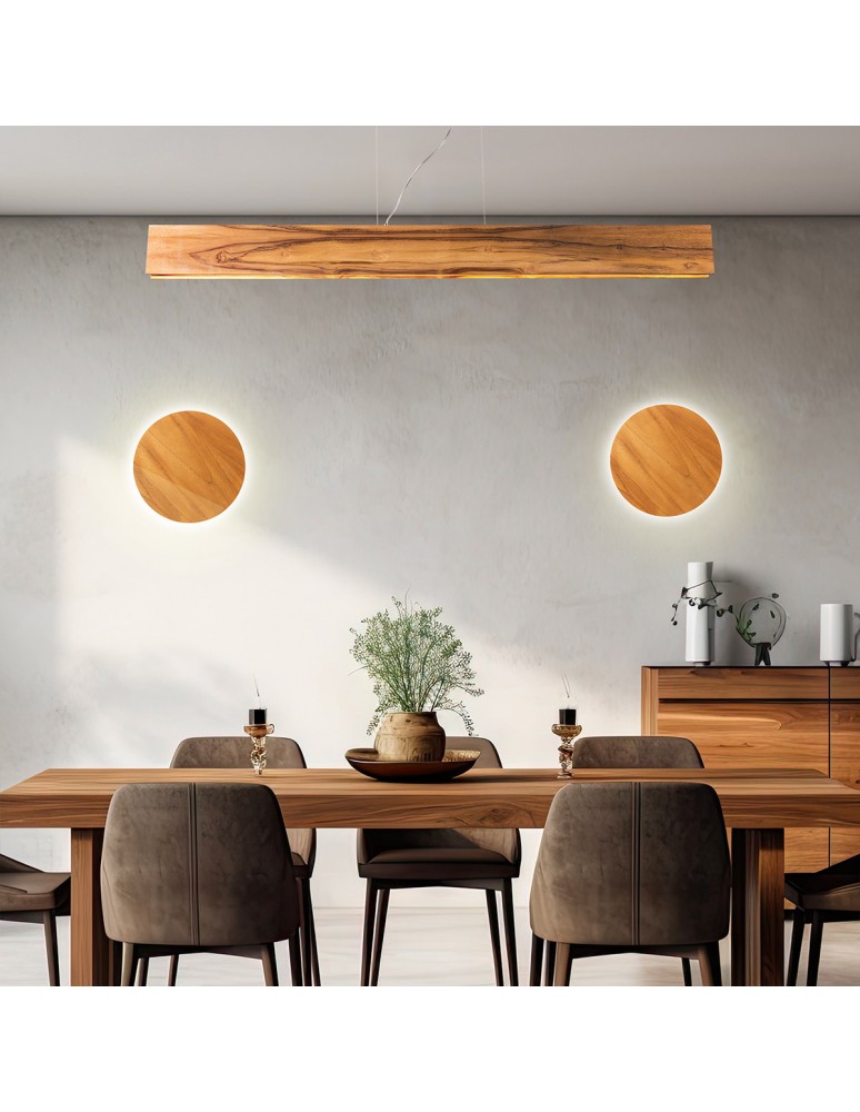 Quintiesse Kinkiet LED Clean Elstead Lighting QN-CLEAN-LED-WB-25-TEAK