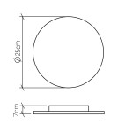 Quintiesse Kinkiet LED Clean Elstead Lighting QN-CLEAN-LED-WB-25-TEAK