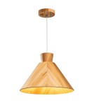 Quintiesse Lampa wisząca Conical Elstead Lighting QN-CONICAL-P-M-TEAK