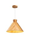 Quintiesse Lampa wisząca Conical Elstead Lighting QN-CONICAL-P-M-TEAK