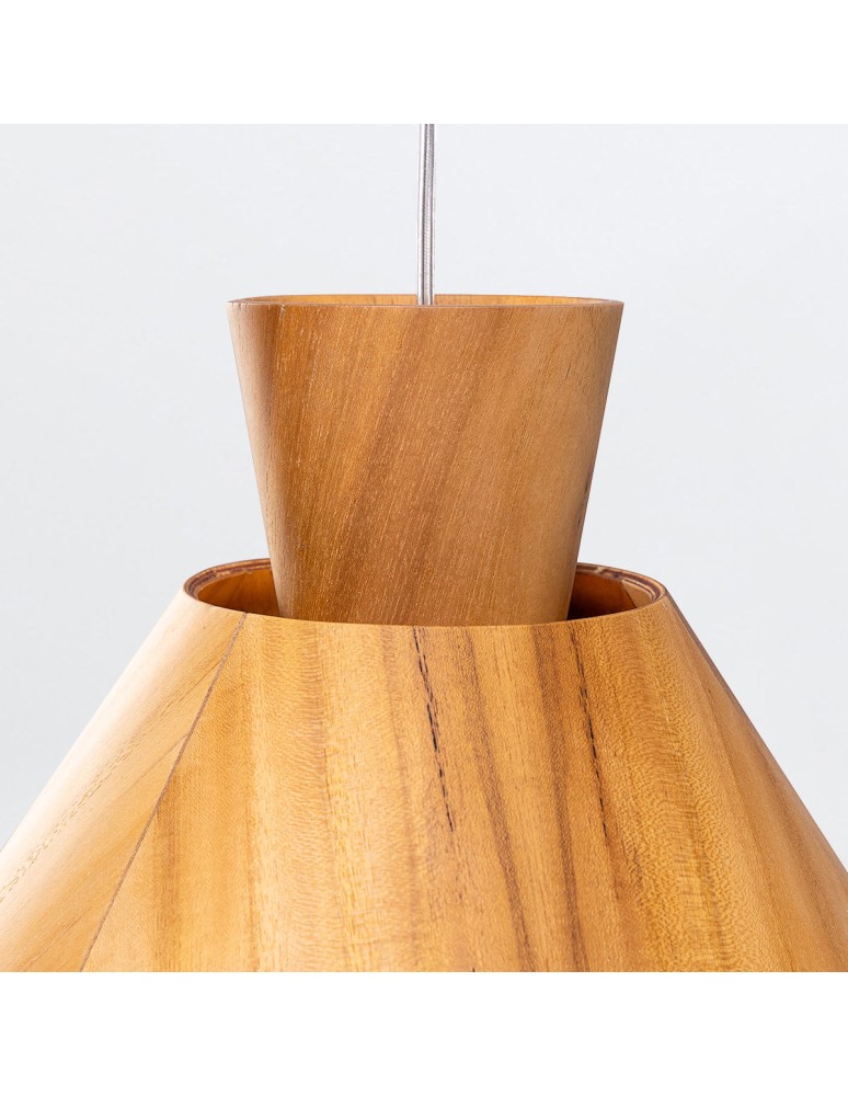 Quintiesse Lampa wisząca Conical Elstead Lighting QN-CONICAL-P-M-TEAK
