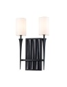 Zobacz Quintiesse Kinkiet Crest 2 źródła światła Matowa czerń Elstead Lighting QN-CREST-2WB-BLK