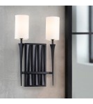 Quintiesse Kinkiet Crest 2 źródła światła Matowa czerń Elstead Lighting QN-CREST-2WB-BLK