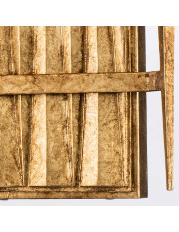 Quintiesse Kinkiet Crest 2 źródła światła Płatkowe złoto Elstead Lighting QN-CREST-2WB-DG - product 2